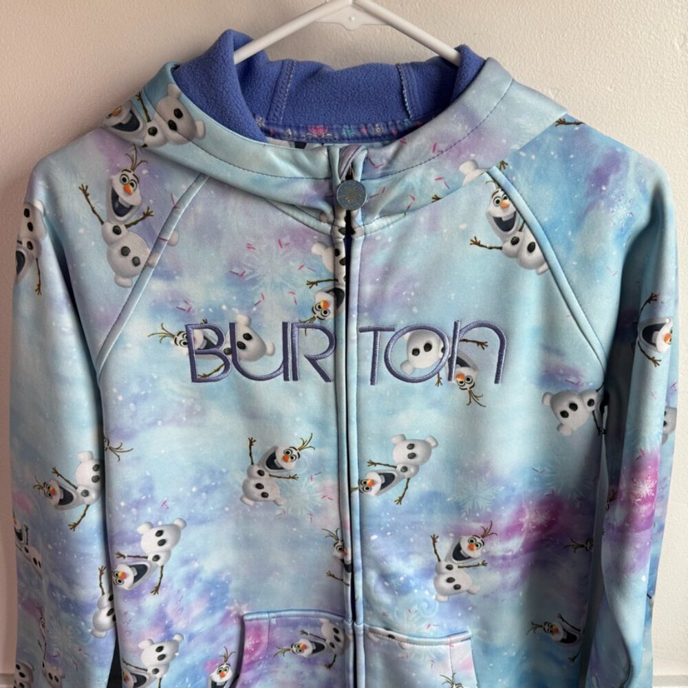 Burton Light Blue Disney Frozen Olaf Full Zip Hoodie - Picture 5 of 6